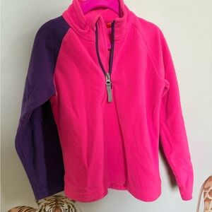Spyder Pink and Purple Kids Fleece Hoodie